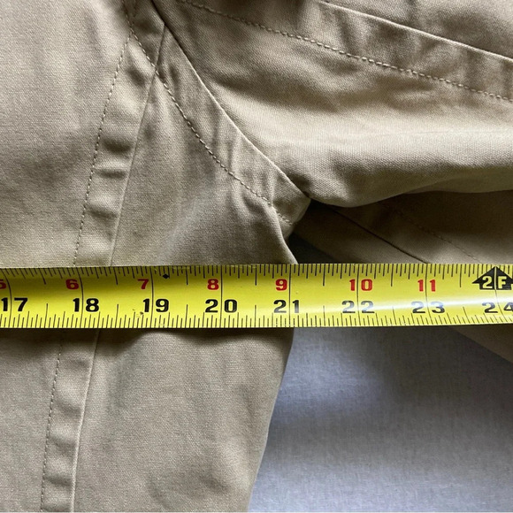 Jacob Annex Cotton khaki button trench coat Sz L - Picture 11 of 12